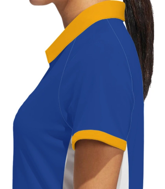 INS-Sandhayak-%J-%-emblem-Women%s-Polo-Raglan-Double-Tip-With-Side-Panel Left sleeve