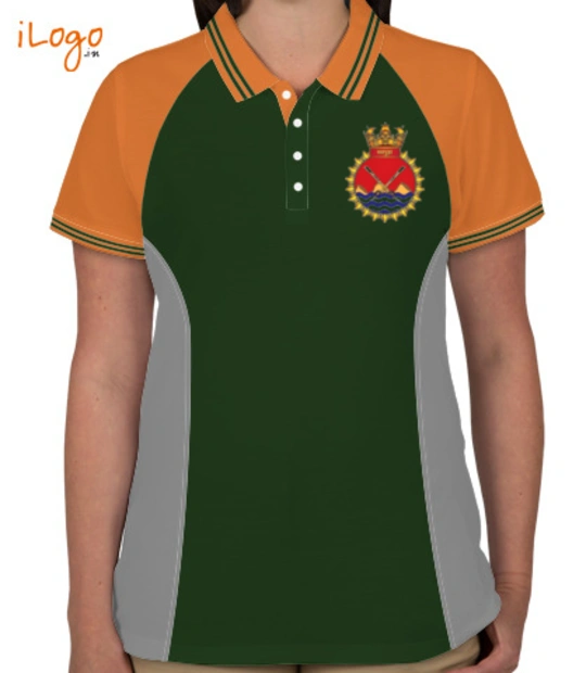Im an indian INS-Satpura-%F%-crest-Women%s-Polo-Raglan-Double-Tip-With-Side-Panel T-Shirt