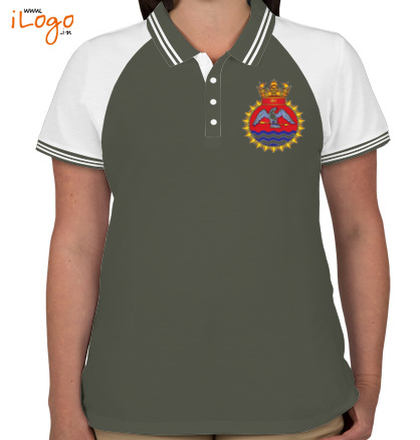  INS-Tir-emblem-Women%s-Raglan-Double-Tip-Polo-Shirt T-Shirt