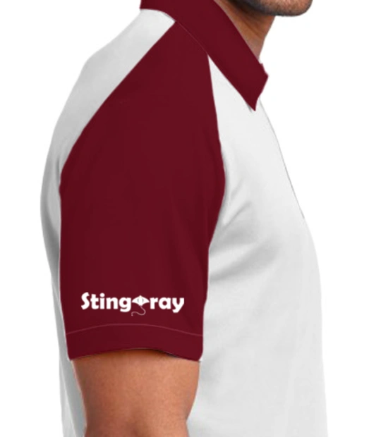 stingray-men-raglan-polo-shrit Right Sleeve