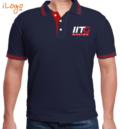  Racing-Men%s-Polo-with-Double-Tipping T-Shirt