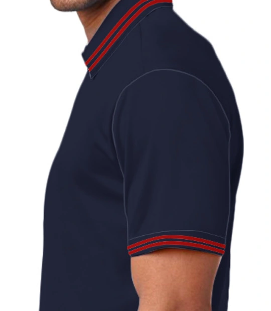 Racing-Men%s-Polo-with-Double-Tipping Left sleeve