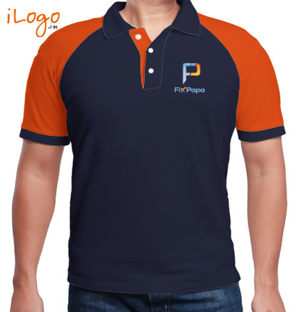 Fixpapa-Men%s-Raglan-Polo T-Shirt