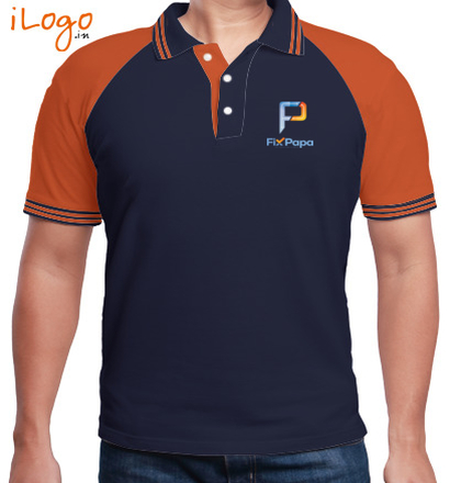  Fixpapa-Men%s-Raglan-Polo-with-Double-Tipping T-Shirt