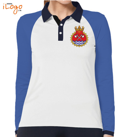  INS-Tabar-emblem-Women%s-Polo-Raglan-Full-Sleeves-With-Buttons T-Shirt