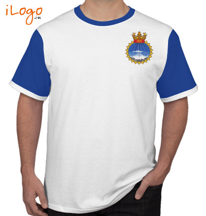 Indian Navy Roundneck T-Shirts INS-Savekshak-emblem-Roundneck-T-Shirt T-Shirt