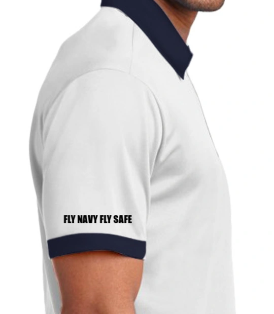 FLY-NAVY-FLY-SAFE--Two-button-Polo Right Sleeve
