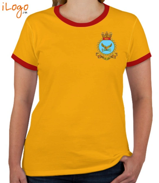 Indian Navy Roundneck T-Shirts px-INS-Viraat-%R%-crest-Women%s-Roundneck-T-Shirt T-Shirt