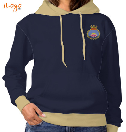  Crest-of-INHS-Kalyani-Women%s-Hoodie-Full-Sleeves T-Shirt