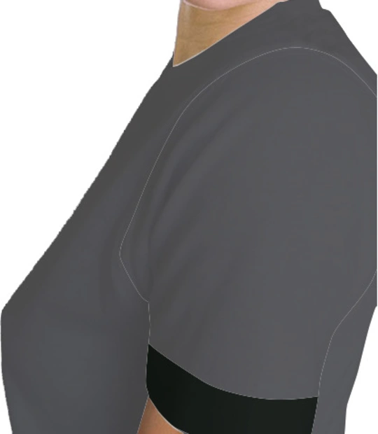 Crest-of-INHS-Navjivani-Women%s-Roundneck-T-Shirt Left sleeve