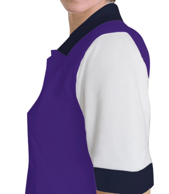 Purple-women-polo-shirt Left sleeve