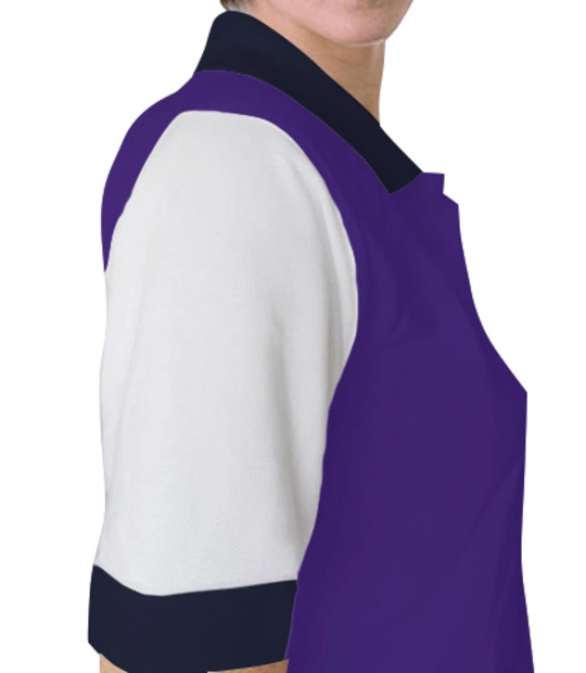 Purple-women-polo-shirt Right Sleeve