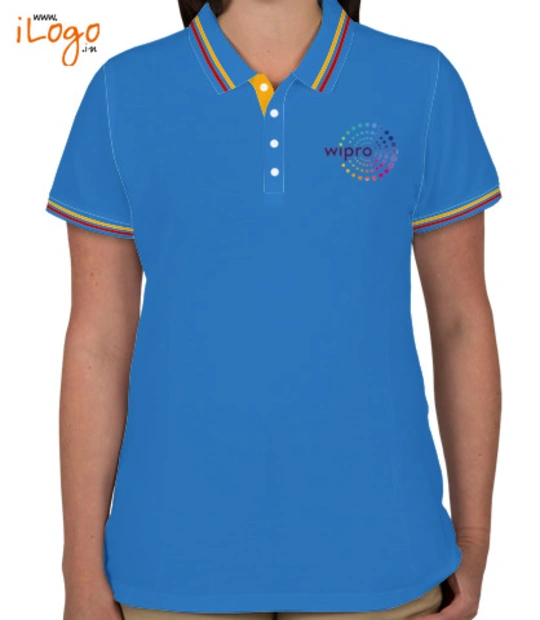 Womens Wipro-womens-dobule-tipping-polo T-Shirt