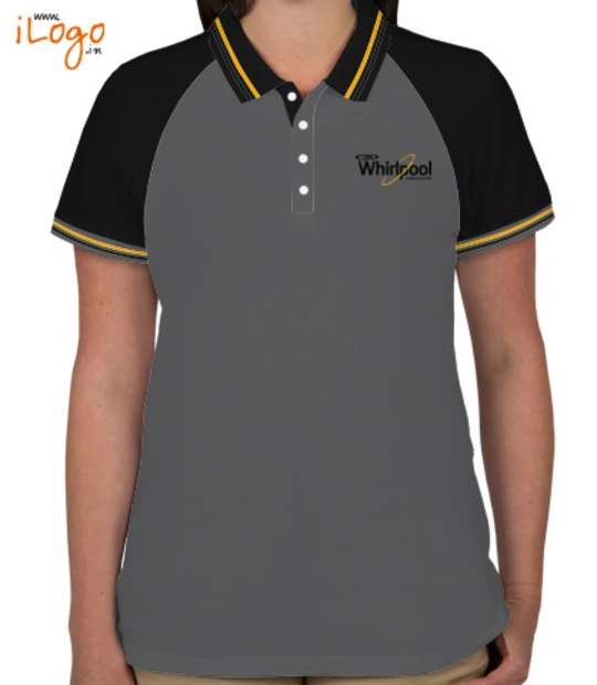 Corporate Whirlpool-Women%s-Raglan-Double-Tip-Polo-Shirt T-Shirt