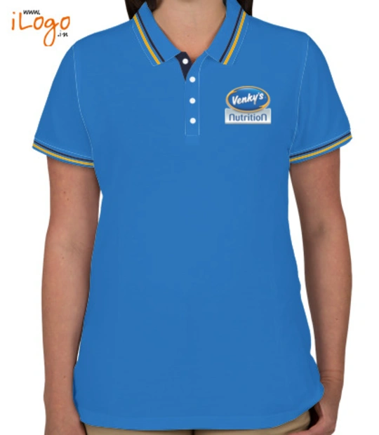 Corporate Venkys%India%-Women%s-Double-Tip-Polo-Shirt T-Shirt