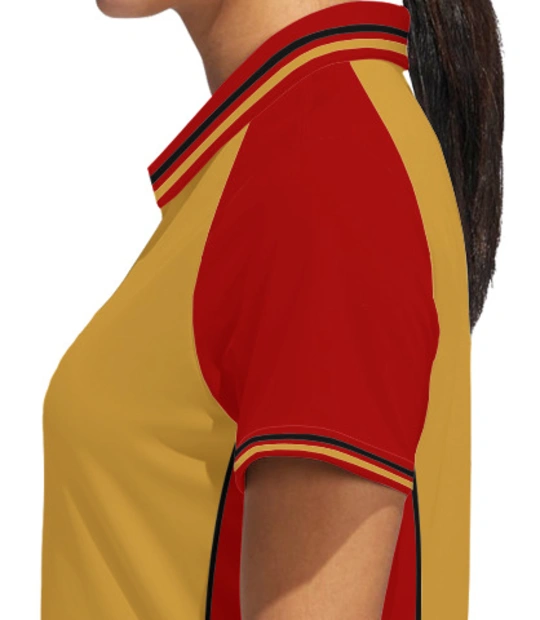 Tech-Mahindra-Women%s-Polo-Raglan-Double-Tip-With-Side-Panel Left sleeve