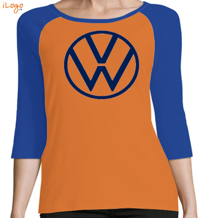  VOLKS-WAGON-WOMEN%S-RAGLAN-BASEBALL-JERSEY T-Shirt
