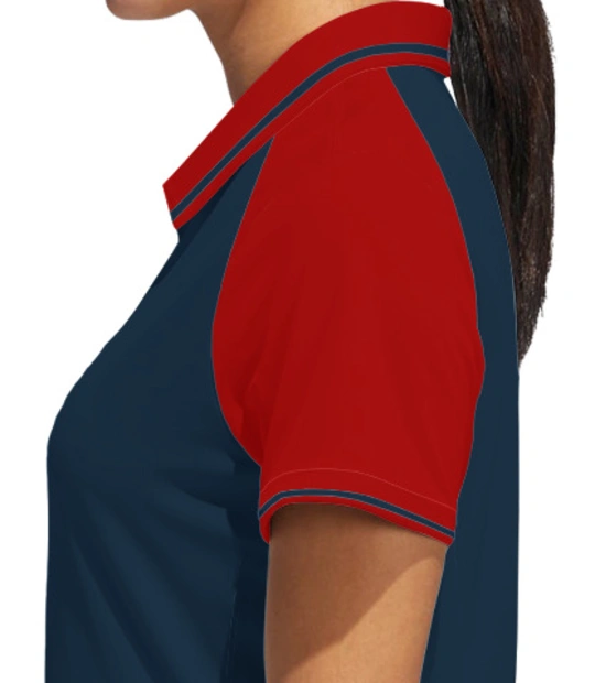 Syndicate-Bank-Women%s-Raglan-Single-Tip-Polo-Shirt Left sleeve