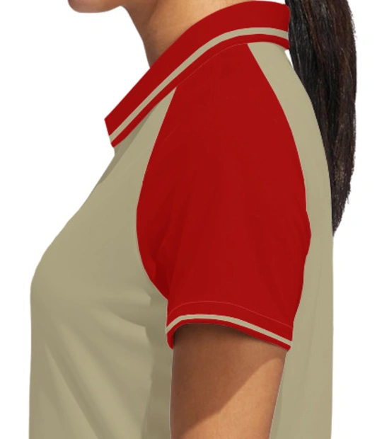 Shree-cement-Women%s-Raglan-Single-Tip-Polo-Shirt Left sleeve