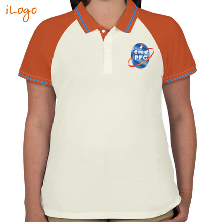  Power-Finance-Corporation-Women%s-Raglan-Single-Tip-Polo-Shirt T-Shirt