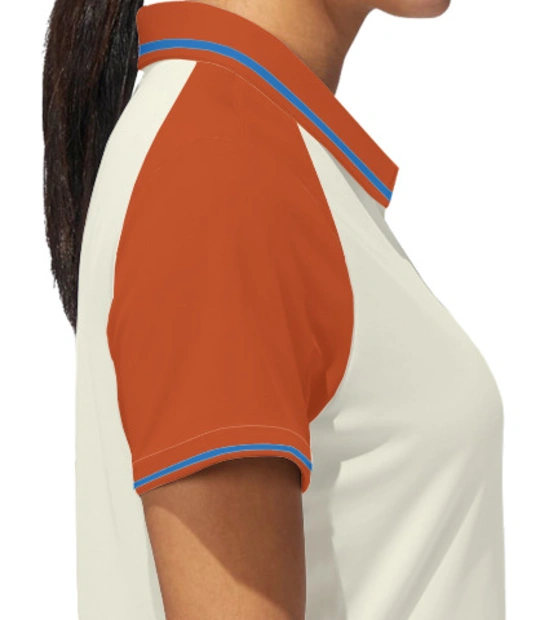 Power-Finance-Corporation-Women%s-Raglan-Single-Tip-Polo-Shirt Right Sleeve