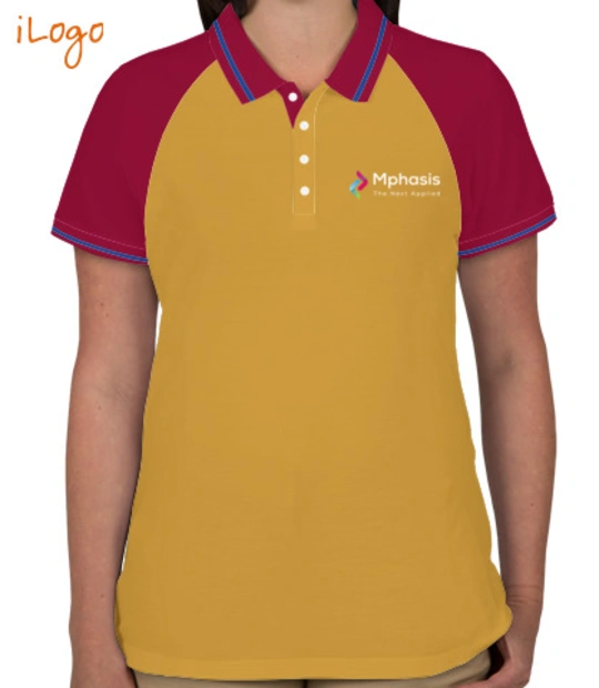 Corporate Mphasis-Women%s-Raglan-Single-Tip-Polo-Shirt T-Shirt