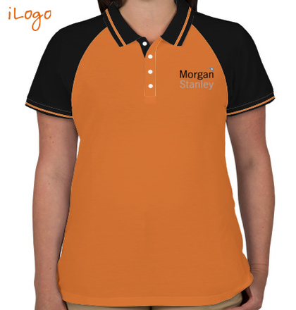  Morgan-Stanley-Women%s-Raglan-Single-Tip-Polo-Shirt T-Shirt