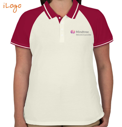  Mindtree-Women%s-Raglan-Single-Tip-Polo-Shirt T-Shirt