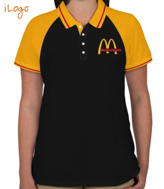 Polo shirts McDonald%us-Women%s-Raglan-Single-Tip-Polo-Shirt T-Shirt