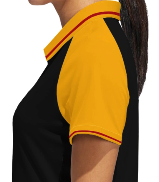 McDonald%us-Women%s-Raglan-Single-Tip-Polo-Shirt Left sleeve