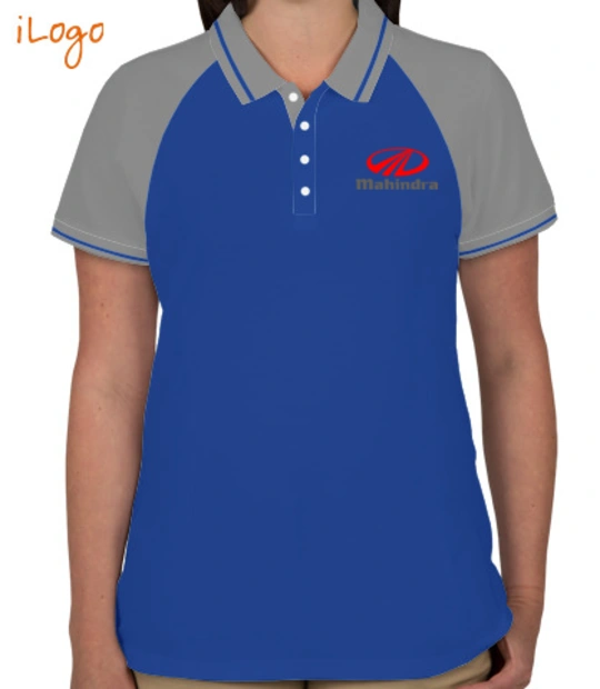 Polo tshirt Mahindra-%-Mahindra-Women%s-Raglan-Single-Tip-Polo-Shirt T-Shirt