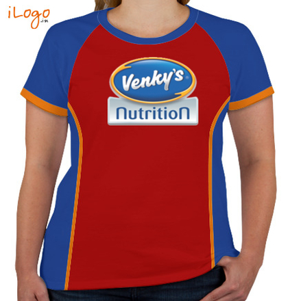  VENKEYS-CHICKEN-Women%s-Round-Neck-Raglan-Half-Sleeves T-Shirt