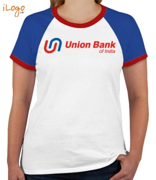  UNION-BANK-Women%s-Round-Neck-Raglan-Half-Sleeves T-Shirt