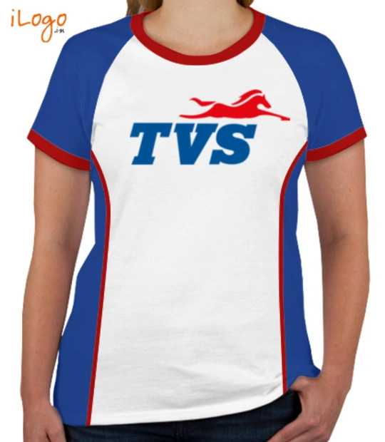 V neck TVS-Women%s-Round-Neck-Raglan-With-Side-Panel T-Shirt