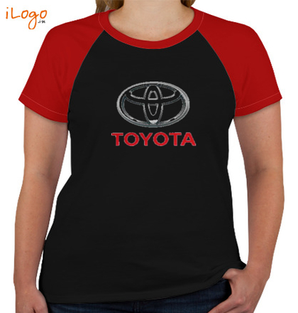  TOYOTA-Women%s-Round-Neck-Raglan-Half-Sleeves T-Shirt