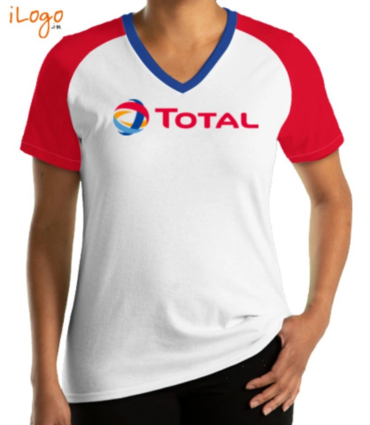 V neck TOTAL-Women%s-Raglan-V-Neck-T-Shirt T-Shirt