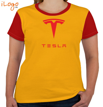 TESLA-Women%s-Raglan-V-Neck-T-Shirt T-Shirt