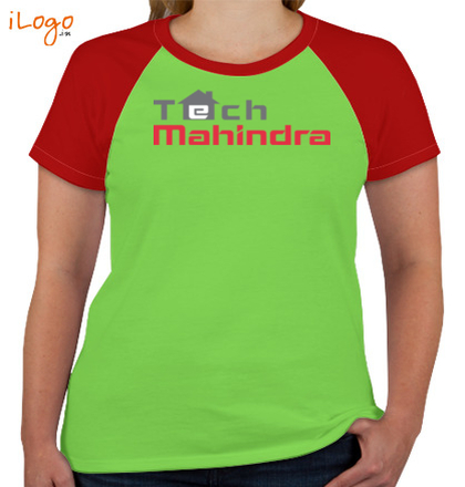  TECH-MAHINDRA-Women%s-Round-Neck-Raglan-Half-Sleeves T-Shirt