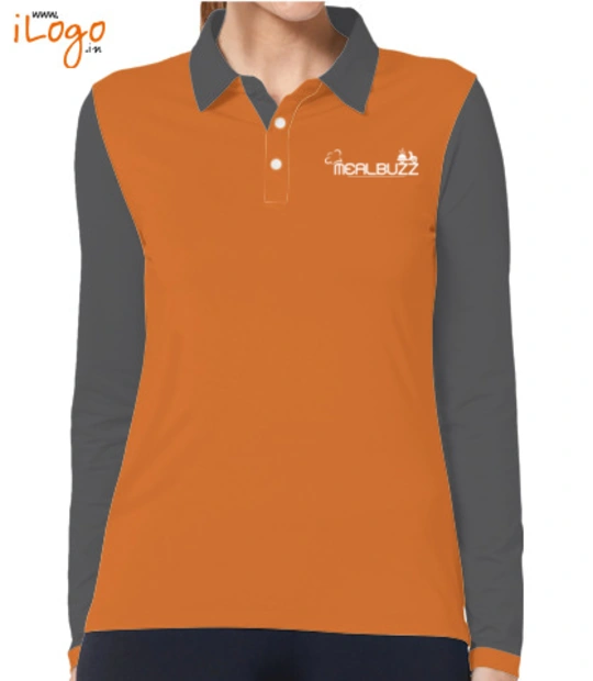 Mealbuzz-Women-polo-Tshirt - logo