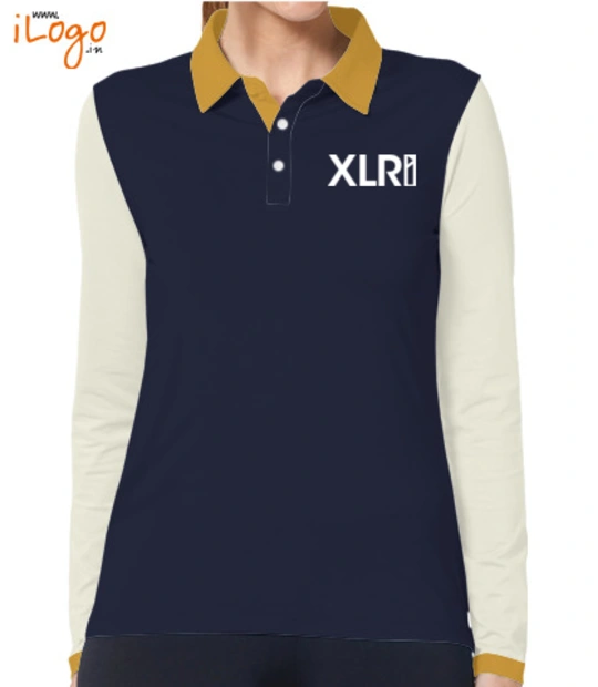 Alphawhitefinal XLRI-women-full-sleeves-polo-shirt T-Shirt
