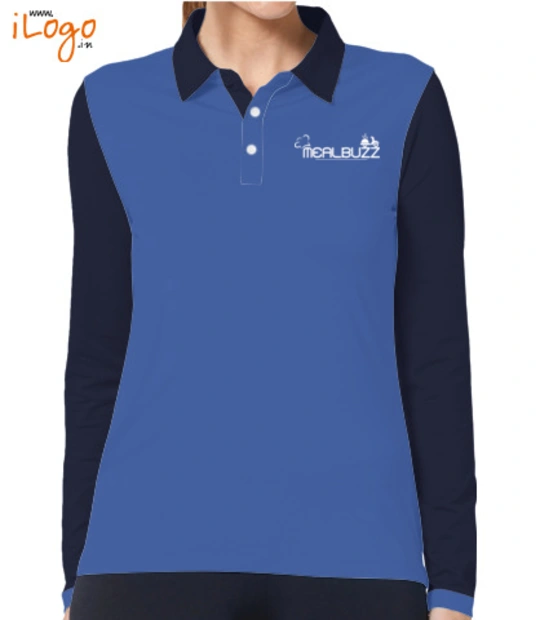 mealbuzz-women-full-sleeves-polo-shirt - logo