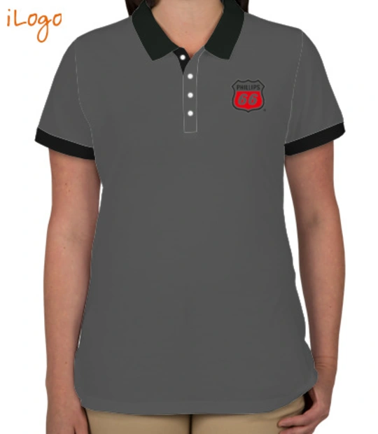 Corporate Phillips--Two-button-Polo T-Shirt