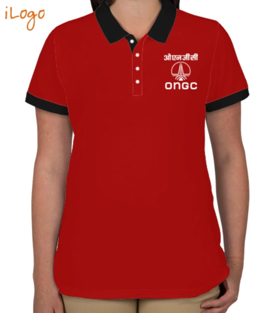 Polo shirts Oil-%-Natural-Gas-Corporation-Two-button-Polo T-Shirt