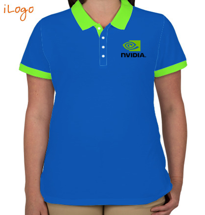  Nvidia-Two-button-Polo T-Shirt