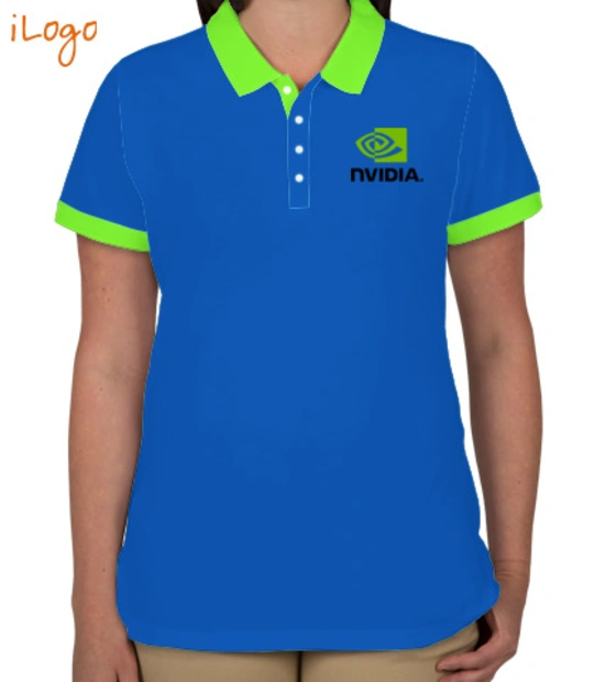 Polo shirts Nvidia-Two-button-Polo T-Shirt