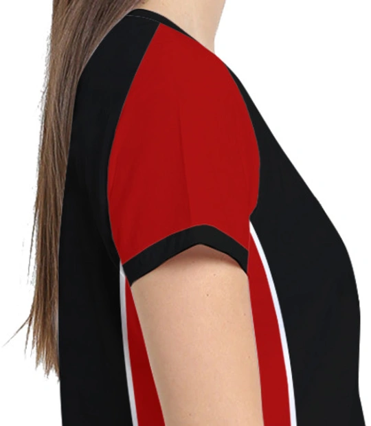 SPICEJET-Women%s-Round-Neck-With-Side-Panel Right Sleeve