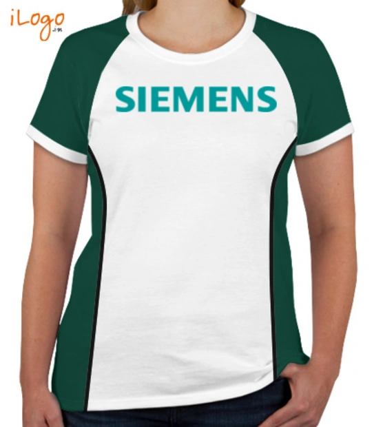 Corporate SIEMENS-Women%s-Round-Neck-With-Side-Panel T-Shirt