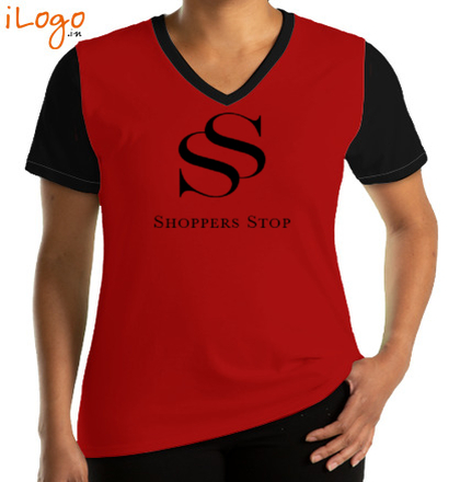  SHOPPER-STOP-V-neck-Tees T-Shirt