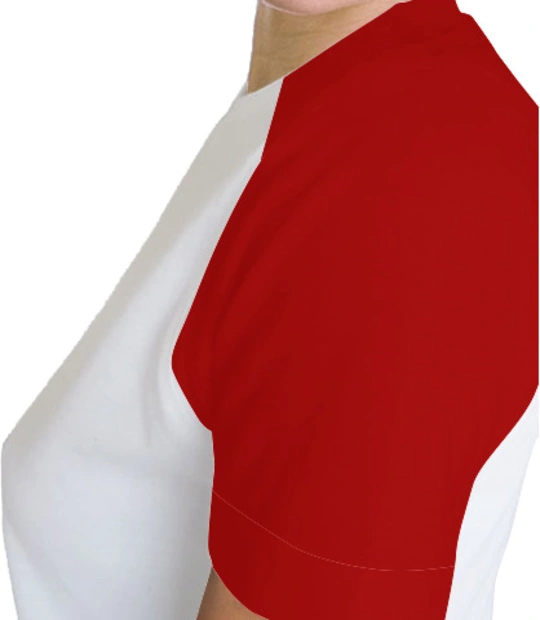 SHELL-Women%s-Raglan-V-Neck-T-Shirt Left sleeve