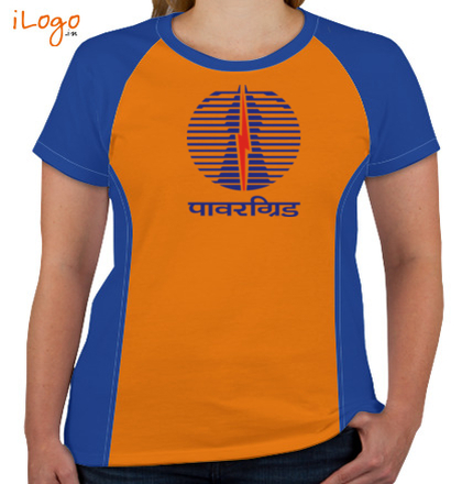  POWERGRID-Women%s-Raglan-V-Neck-T-Shirt T-Shirt